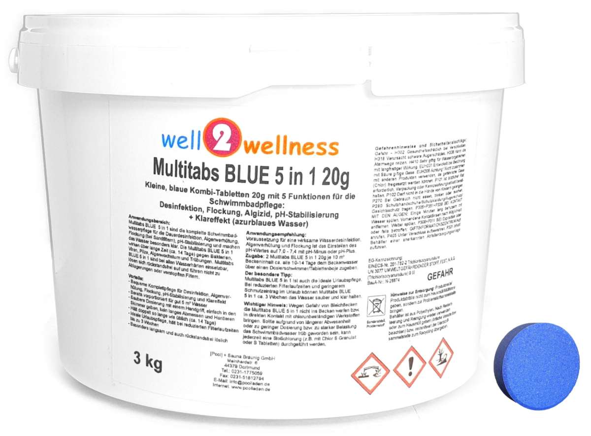 well2wellness® Multitabs Blue 5in1 20g