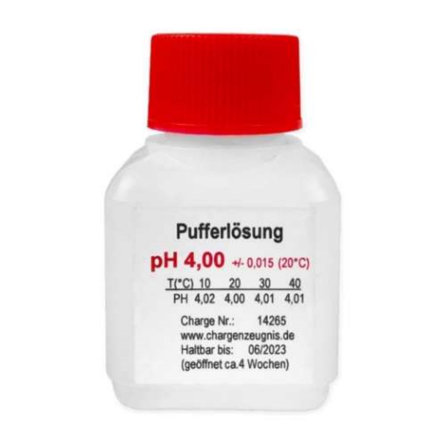 MIDAS® Pufferlösung pH 4,00 rot - 50ml