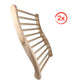 Sauna Rückenlehne ergonomisch geformt 2x