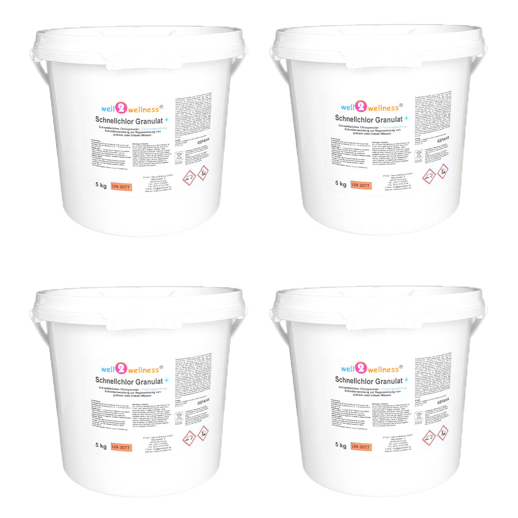well2wellness® Schnellchlor Granulat+