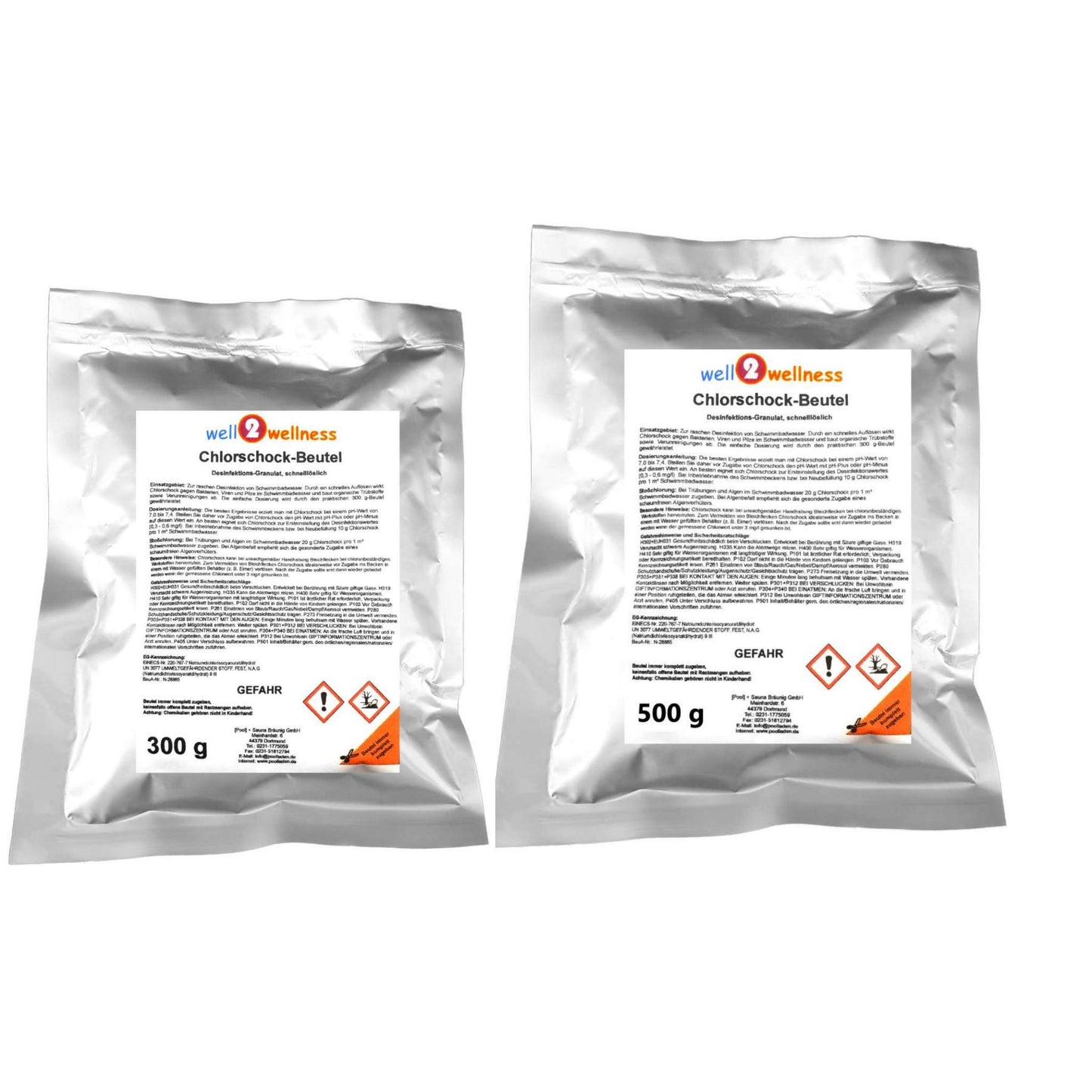 well2wellness® Chlorschock Beutel