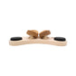 Sauna Kopfstütze 4-Punkt aus Kiefernholz mit integrierten Hot Stones
