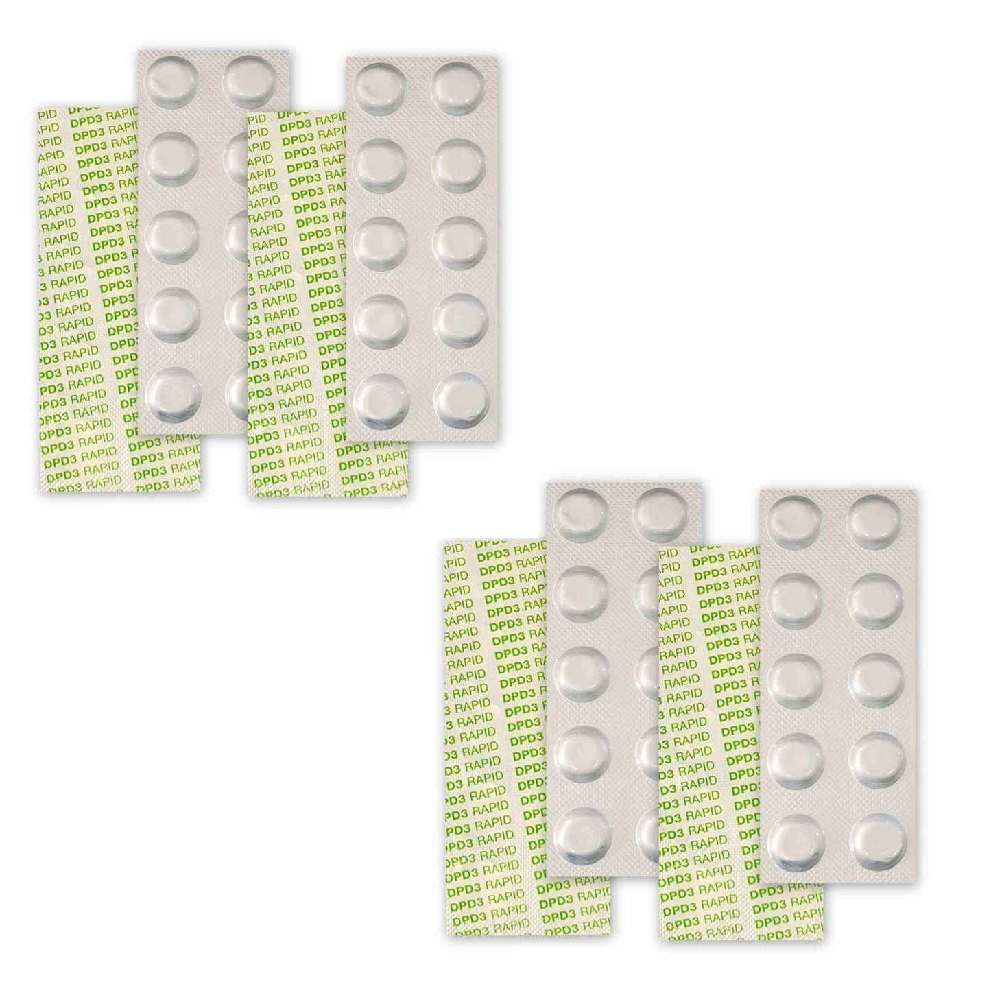 well2wellness® DPD Nr.3 Testtabletten Rapid - gesamter Chlorgehalt
