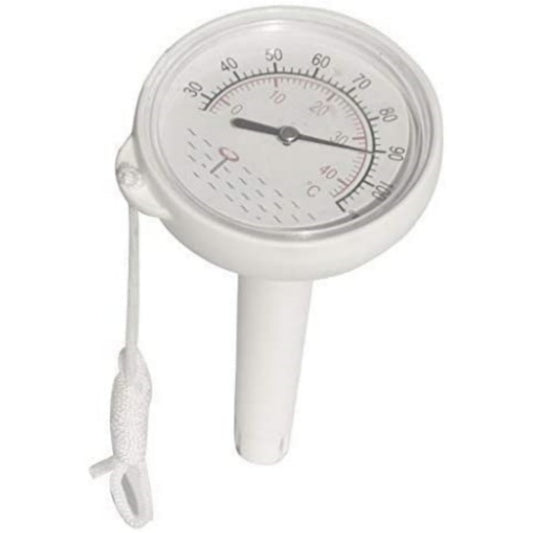 well2wellness® Analoges Poolthermometer mit Befestigungsschnur weiß 024382