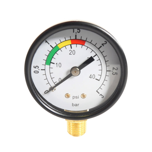 Pool Manometer 0-3 bar - rückseitiger 1/4 Zoll Anschluss