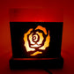 Salzkristall Lampe "Rose"