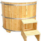 Sauna Tauchbecken aus Lärchenholz inkl. Kunststoffeinsatz und Treppe